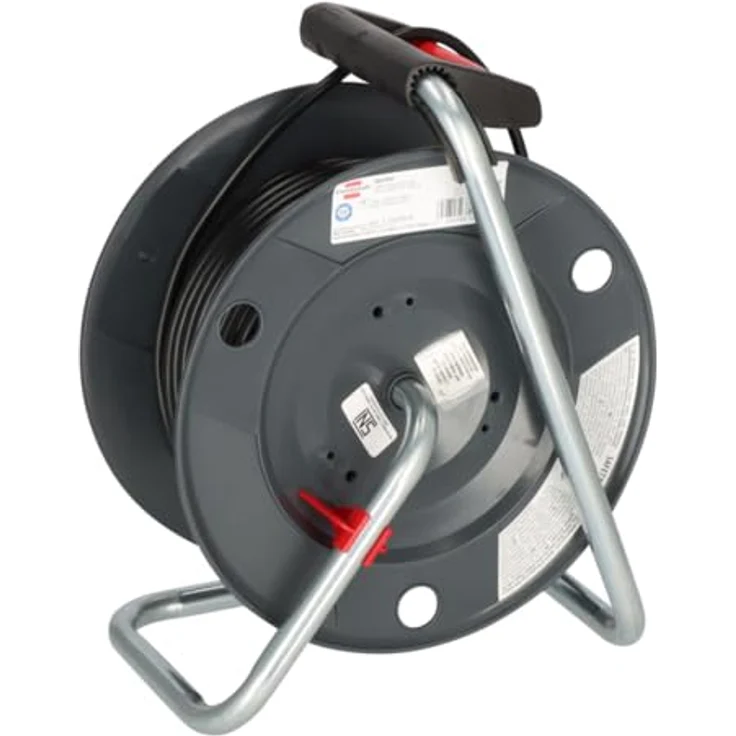 Brennenstuhl Garant Export Kabeltrommel (50m Kabel in schwarz, Spezialkunststoff, Einsatz im Innenbereich, Made in Germany) – Bild 3