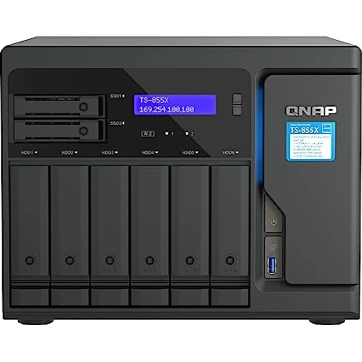 Qnap TS-855X-8G | 8-Bay, Intel Atom 8-Core, PCIe Gen3, 10 Gigabit NAS