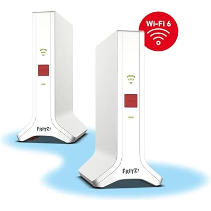 AVM Fritz!Mesh Set 4200, 2x FRITZ!Repeater 3000 AX, Triband Wi-Fi 6 bis 4.200 MBit/s für 3-5 Räume, deutschsprachige Version – Bild 1