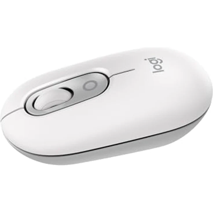 Logitech POP Mouse, kabellose Bluetooth-Maus mit Easy-Switch und leisen Klicks - Grauweiß – Bild 1