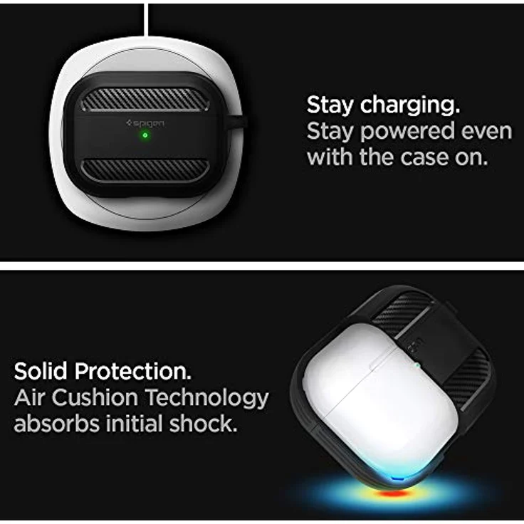 SPIGEN Rugged Armor für Apple AirPods Pro Schwarz - Preisvergleich – Bild 5