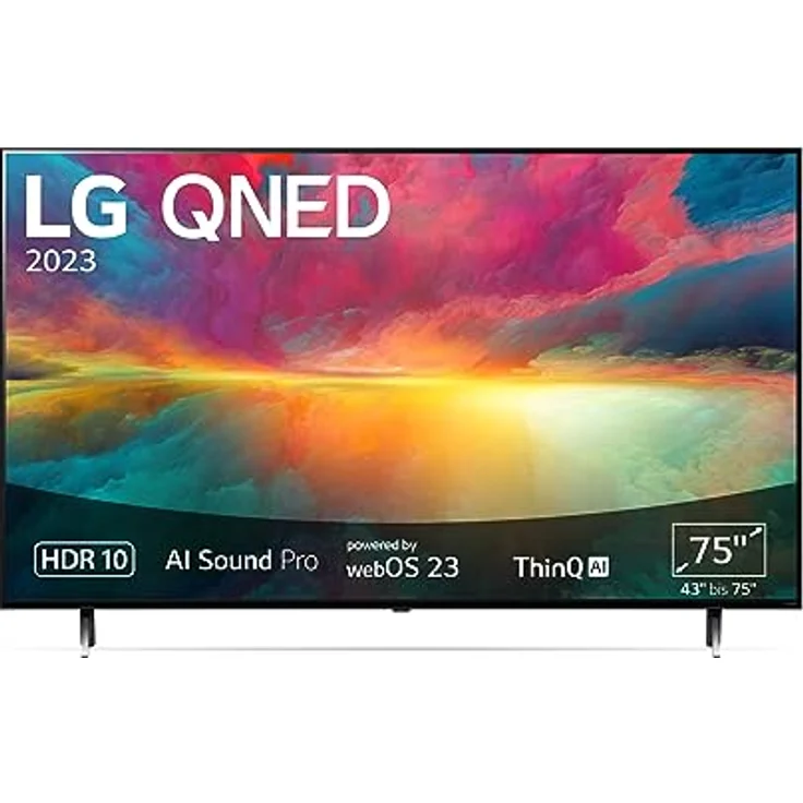 LG 75QNED756RA 190 cm (75 Zoll) 4K QNED MiniLED TV (Active HDR, 60 Hz, Smart TV) [Modelljahr 2023] – Bild 1
