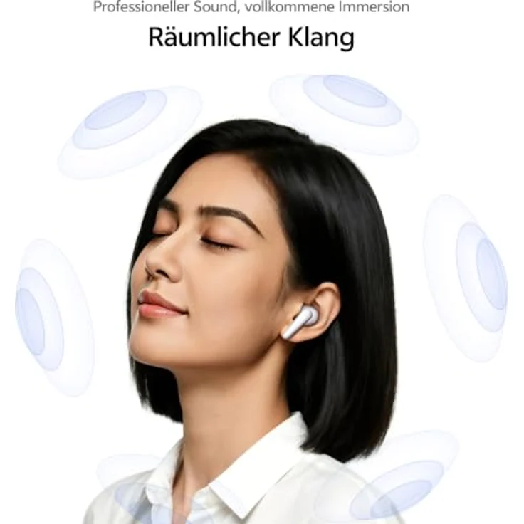 Vivo Buds Pro, In-Ear Kopfhörer mit 55 dB Active Noise Cancellation, Bluetooth 6.1, schwarz – Bild 6