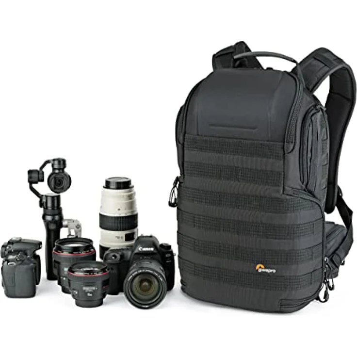 Lowepro ProTactic 350 AW II Modularer Rucksack mit recycelten Materialien, Kameratasche für Profis, Einsteckfach für Macbook Laptop bis zu 13 Zoll, Rucksack für Profi-Kameras und Drohnen, LP37176-GRL – Bild 1