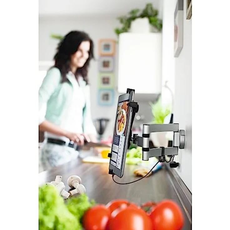 Hama Uni Wall Bracket - Wandhalterung für Tablet (einstellbarer Arm), Bildschirmgröße: 17,8-26,7 cm (00108367) – Bild 6