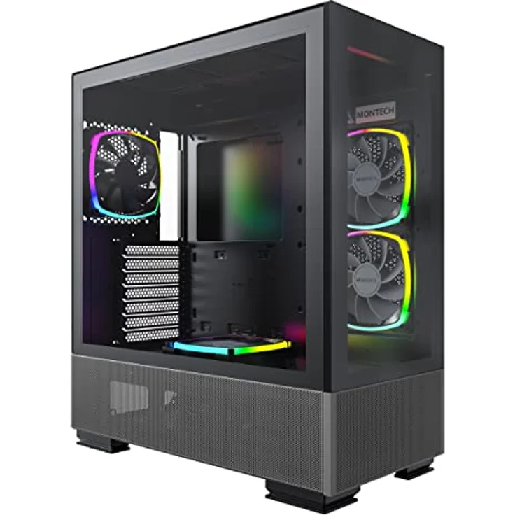 Montech Sky Two, Midi-Tower - schwarz – Bild 1