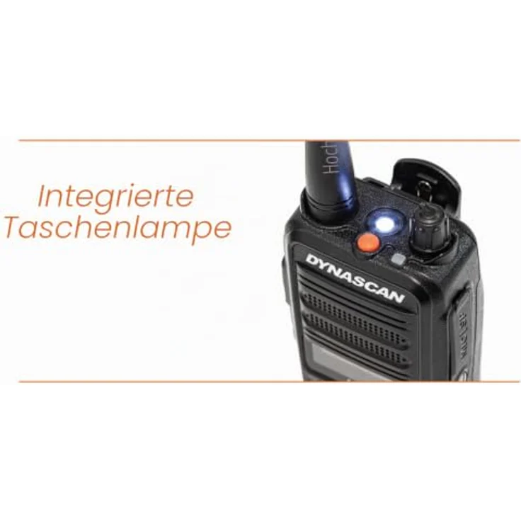 Dynascan AB-650 VHF AM Handfunkgerät, 5W mit 400 Speicherkanälen, USB-Ladefunktion und robustem Gehäuse für Luftfahrt und Drohnenpiloten – Bild 4