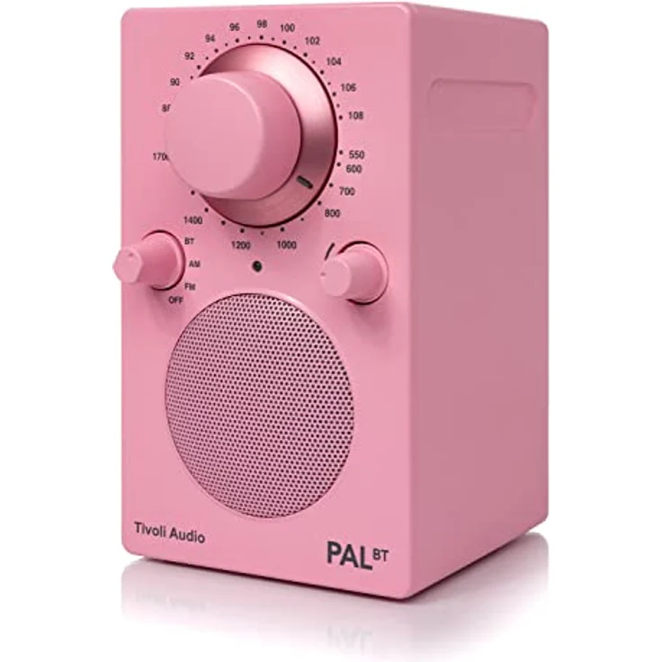 Tivoli Audio PAL BT Tragbares Bluetooth FM/AM Radio (Rosa) mit 16 Stunden Akkulaufzeit – Bild 4