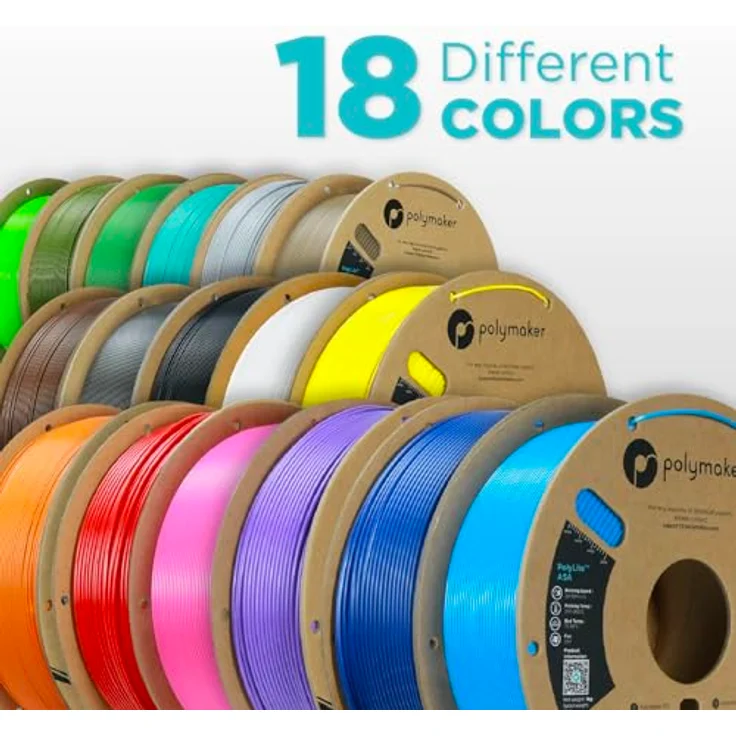 Polymaker PolyLite ASA Army Green Filament, witterungsbeständig, UV-beständig, hitzebeständig, 1.75 mm – Bild 3