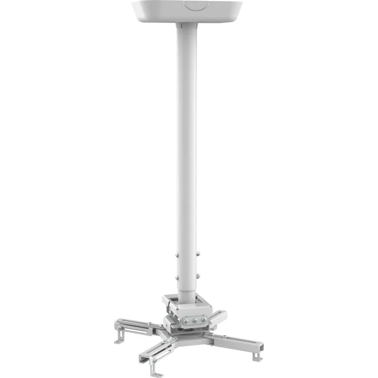 AlzaErgo Projektorhalterung C22W Advanced, Deckenhalterung für Projektor, belastbar bis 35 kg, verstellbare Länge 735-1135 mm, 40° neigbar, weiß