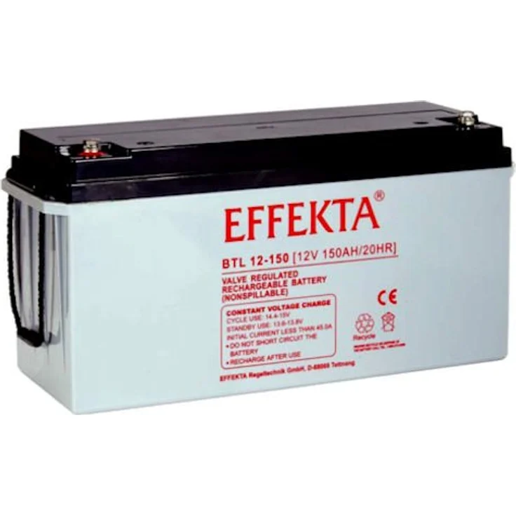 AGM BATTERIE EFFEKTA BTL12-150 / 12V 150Ah AGM Blei Akku Batterie, schlagfestes Kunststoffgehäuse, wartungsfrei, auslaufsicher, hohe Zyklenfestigkeit – Bild 1