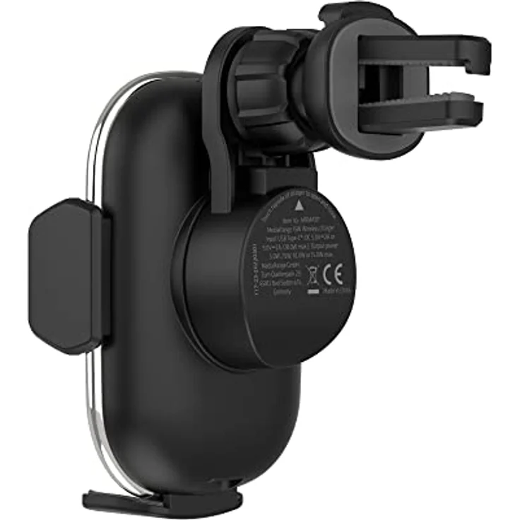 MediaRange KFZ-Schnellladest. 15W, kabelloses Ladegerät für Auto mit Halterung für Lüftungsgitter, inkl. 90 cm USB-Kabel – Bild 9