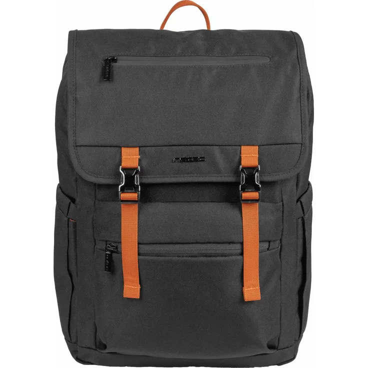 Genesis NATEC Niala Ginger Orange, Laptop-Rucksack 15,6 Zoll, 18 L, wasserfest, Schwarz