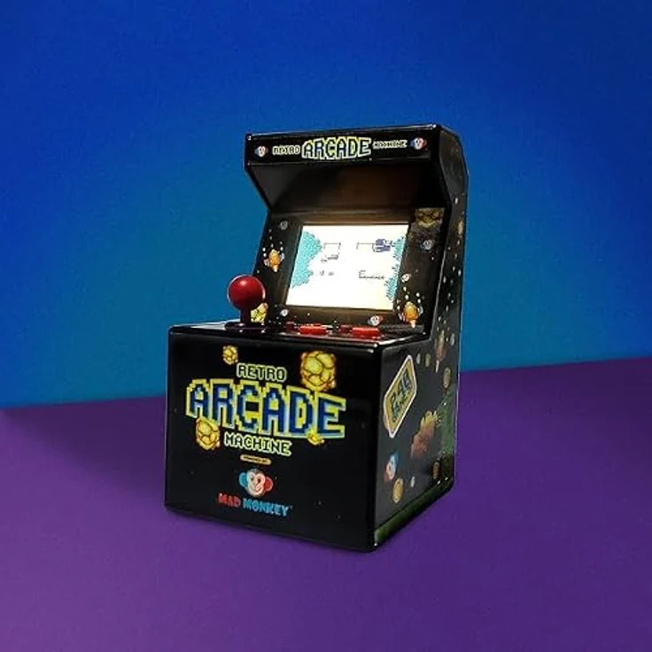 Mad Monkey Retro Mini Arcade Machine, 240x 8-Bit Spiele, 2,5 Zoll TFT Bildschirm – Bild 3