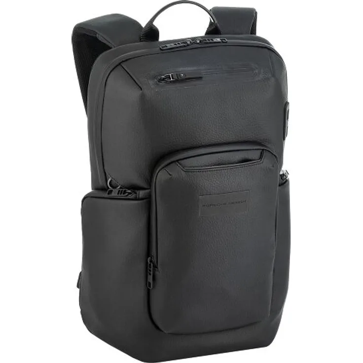 Porsche Design Urban Eco RL, Business-Rucksack aus Leder mit 41 cm Laptopfach, schwarz