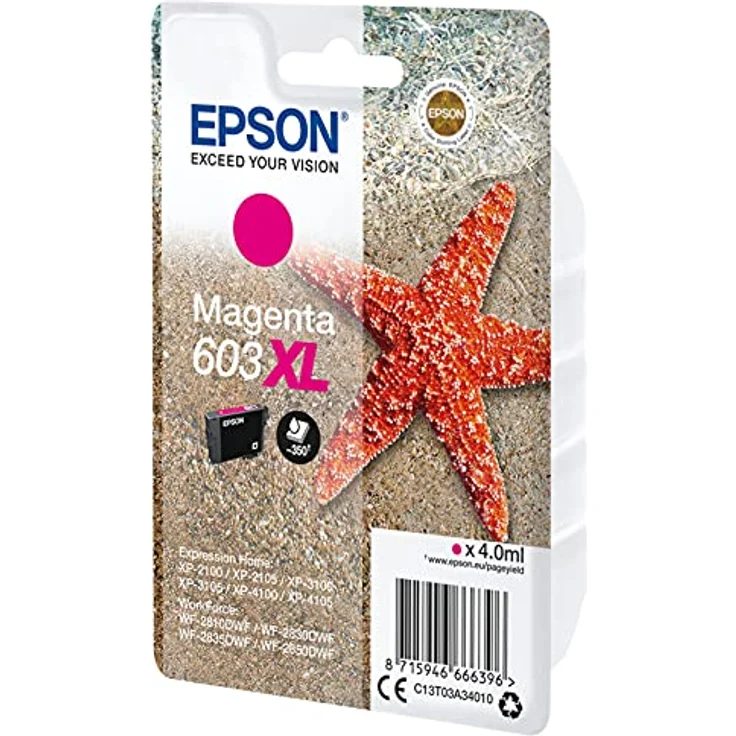 Epson Magenta XL Seesterne 1 Tinte 603XL RF-AM Single – Bild 2