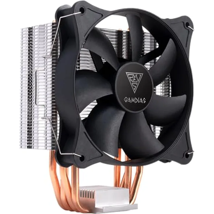 Gamdias Khler Boreas E1-410 Mono, CPU Kühler, Schwarz mit effizienter Kühltechnologie