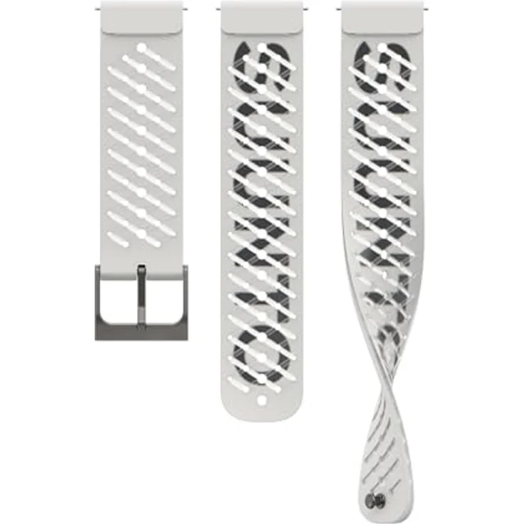 SUUNTO 22 ATH5 Silikon Armband Pearl White S+M - Kompatibel mit Race, Vertical, 9 Peak Pro - Atmungsaktiv, Langlebig, Atmungsaktiv – Bild 1