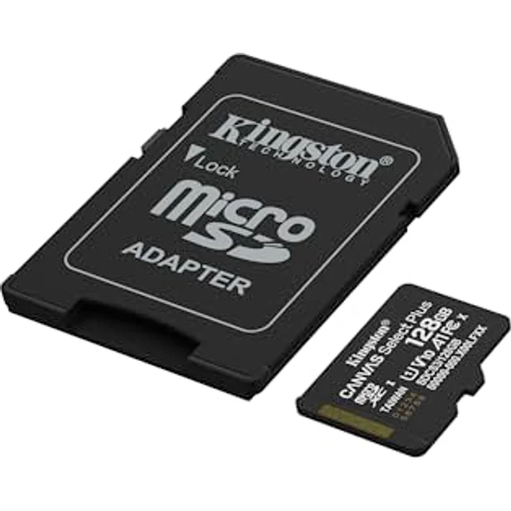 Kingston Canvas Select Plus microSD Speicherkarte 128GB microSDXC Gen3 150MB/s A1 mit SD Adapter – Bild 2
