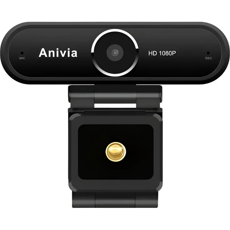 DIYARTS Full HD-Webcam mit Rauschunterdrückendem Mikrofon, 30 FPS, Plug and Play, 1920 x 1080 Auflösung, Kompatibel mit Windows, Linux und Android