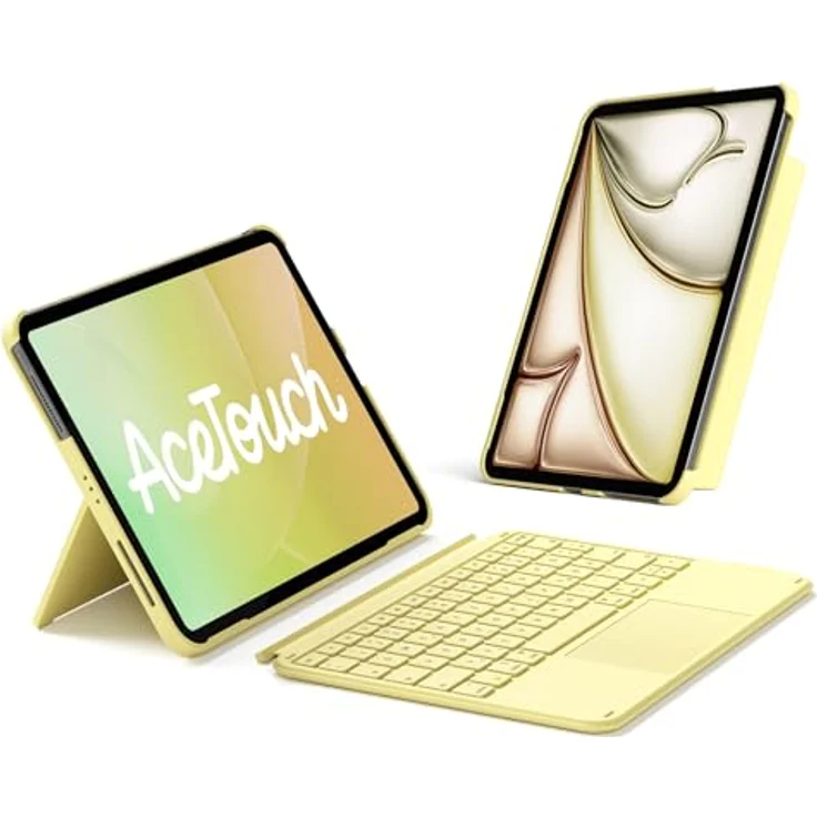Inateck Ultraleichte Tastatur KB04122 für iPad 10/11 Gen A16 (2025), iPad Air 11" M3/M2 (2025/2024), abnehmbar mit Touchpad, nur 450g leicht, komfortables Tippen, magnetisches Design, schwarz – Bild 9