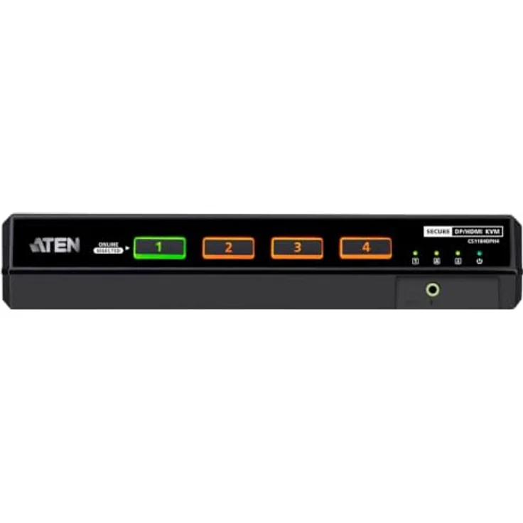 ATEN CS1184DPH4 4-Port USB 5K DP/HDMI KVM Switch mit ständiger Angriffsüberwachung und manipulationssicheren Etiketten – Bild 3