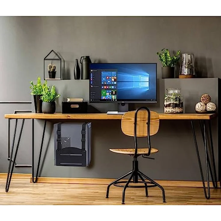 SpeaKa Professional PC Halterung wandhängend CPB-2 SP-7571908 Schwarz Belastbar bis=10 kg – Bild 4