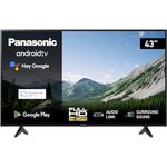 Panasonic TX-43MSW504, 43 Zoll Full HD LED Smart 2023 TV, Android TV, Surround Sound, Google Assistant, Chromecast, Bright Panel, HD Color Engine, Schwarz