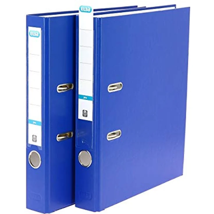 ELBA Aktenordner Ordner smart Pro 50mm DIN A4 Pappe Polypropylen blau, rado-Ösen, auswechselbares Rückenschild – Bild 3