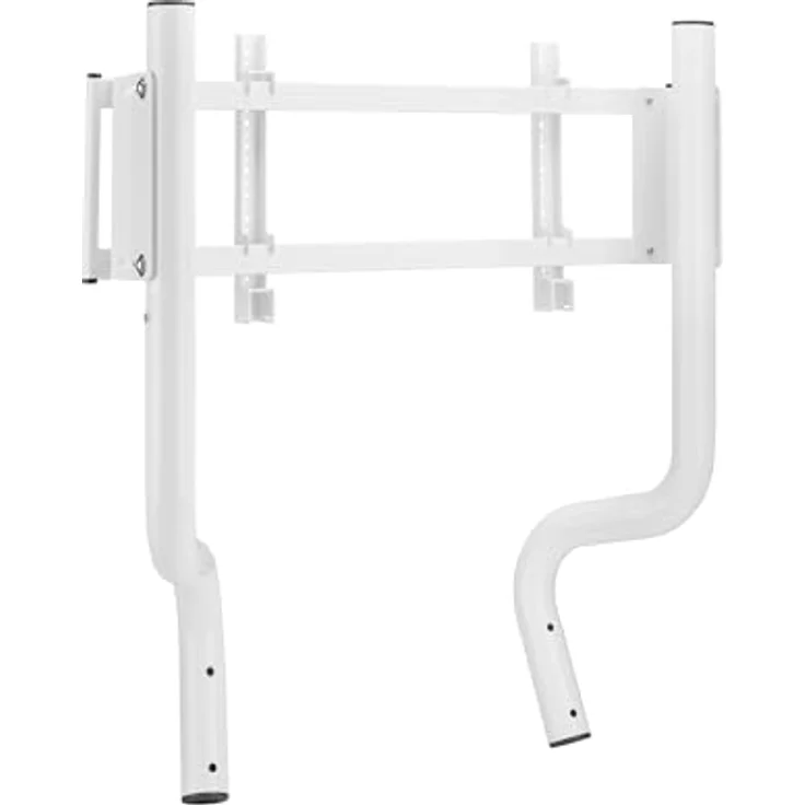 OPLITE Monitor Stand GTR S3/S8, Monitorständer mit Einstellbarer Höhe, Weiß, für Bildschirme bis 50 Zoll, Anti-Diebstahl-Verriegelung – Bild 3