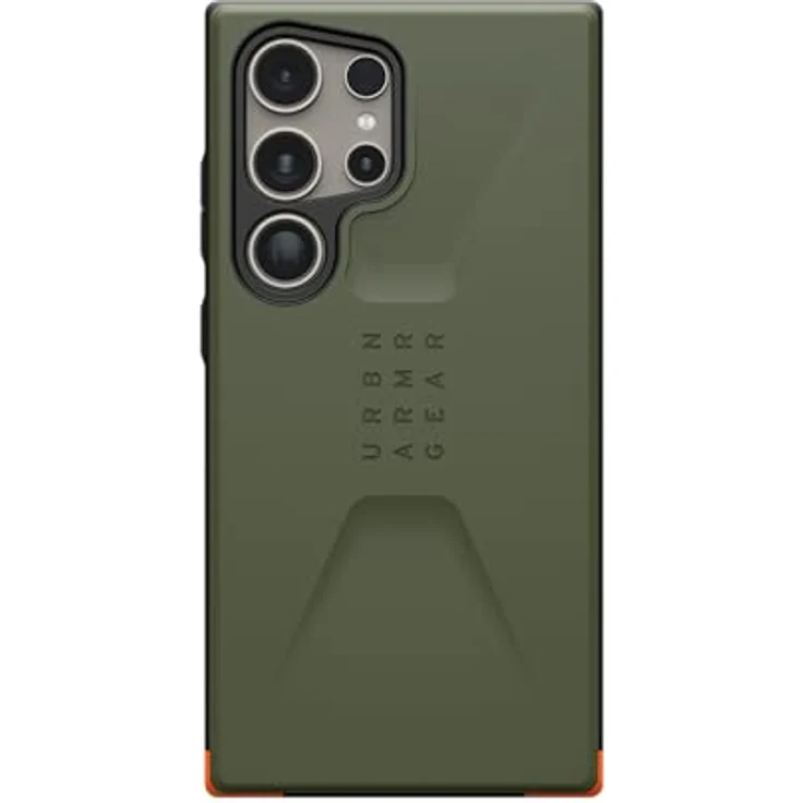 URBAN ARMOR GEAR Civilian Case Samsung Galaxy S24 Ultra Hülle [Offiziell Designed for Samsung Zertifiziert, Wireless Charging kompatibles Cover, Sturzfeste Handyhülle] Olive drab – Bild 3