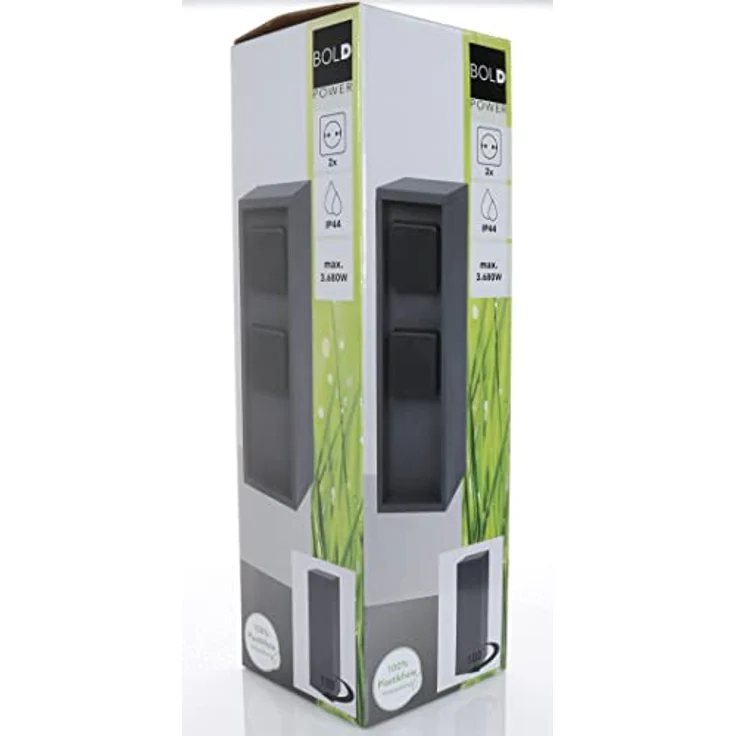 Die Bold GmbH Gartensteckdose Pado, 2 Anschlüsse, Wasserdicht, rostfreier Alu-Druckguss – Bild 6