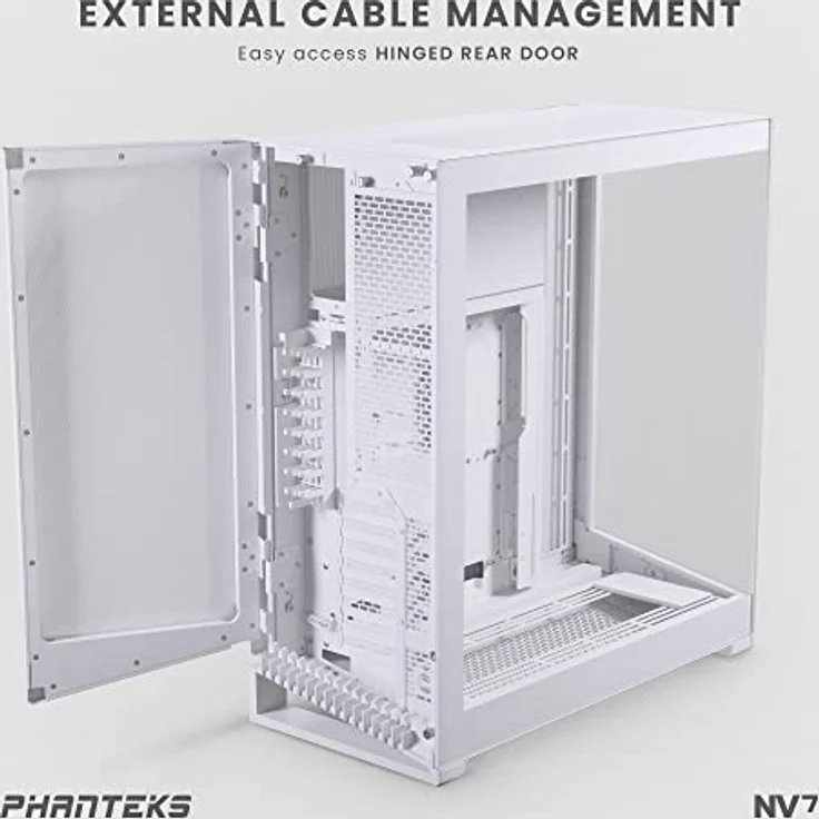 Phanteks NV-Serie NV7 E-ATX-Gehäuse, gehärtetes Glas, D-RGB - weiß – Bild 5