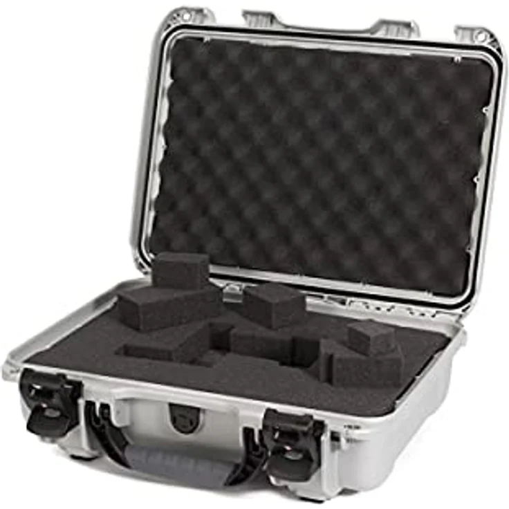 Nanuk Kunststoffkoffer 923, robuster Fotokoffer mit schlagfestem NK-7 Kunstharz, wasserdicht und staubdicht, Silber – Bild 1