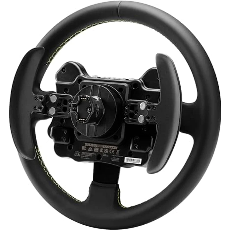 Thrustmaster EVO Racing 32R Leder Lenkrad – Schwarz, Vielseitiges Lenkrad mit 32 cm Durchmesser und lang geschwungenen Schaltwippen – Bild 2