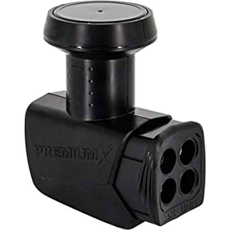PremiumX PXS80 SAT-Anlage, 80 cm Antenne in Ziegelrot mit Quad LNB und 50m Kabel, HD/UltraHD tauglich – Bild 5