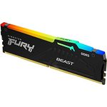 Kingston Fury Beast Schwarz XMP DDR5 64GB 6000MT/s CL40 DIMM Desktop Speicher (Kit mit 4) - KF560C40BBAK4-64