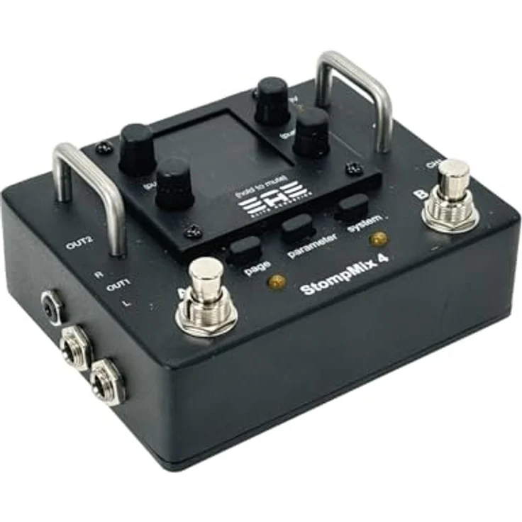 Elite Acoustics Stompmix X4, Digitalmixer in Pedalbauweise mit 4 Mono Inputs, Effekte pro Kanal, speicherbar bis zu 10 Szenen, 48V Phantomspeisung – Bild 1