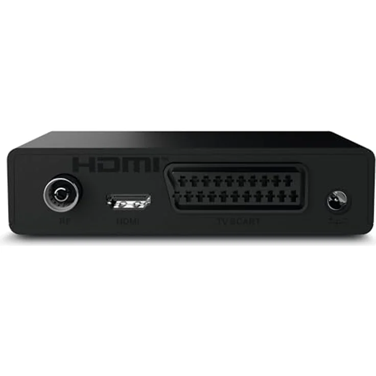 TechniSat HD-T 225, Kompakter DVB T2 HD Receiver mit HEVC H265, USB Mediaplayer, HDMI, SCART, 12V tauglich, schwarz – Bild 2