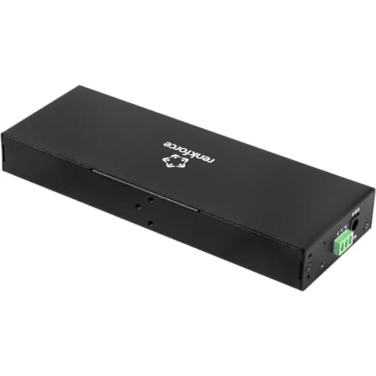 Renkforce RF-7403762 USB-Hub 10 Port USB-A, USB-C® mit 5 GBit/s für industrielle Anwendungen, schwarz – Bild 2