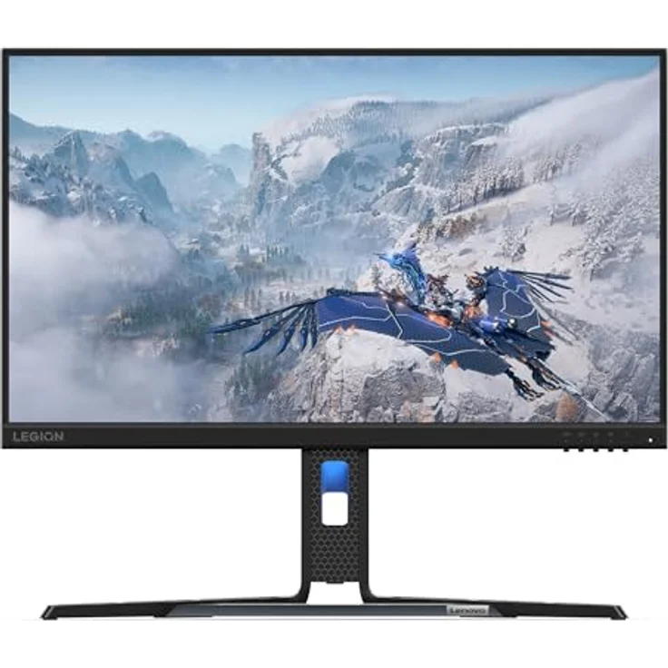 Lenovo Legion R24e Gaming-Monitor 23,8 Zoll (63,8 cm) (FHD, IPS, 180 Hz, 0,5 ms, HDMI+DP, AMD FreeSync) Neigungsverstellung in Schwarz – Bild 1