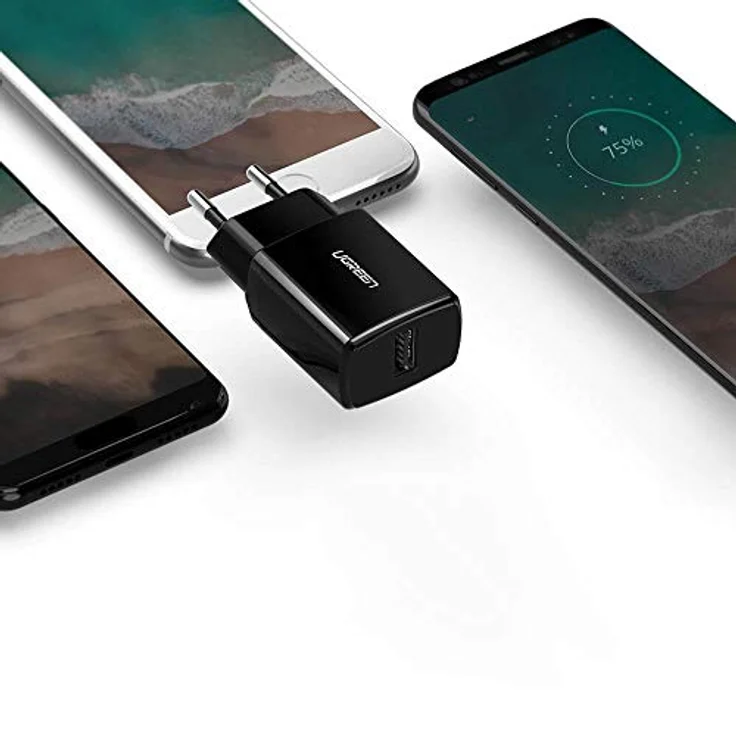 UGREEN 2.1A 10.5W USB-A Ladegerät, Schwarz, mit Multi-Protection Funktion und universeller Kompatibilität – Bild 3