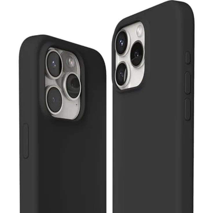 VONMÄHLEN ECO SILIKON CASE - Die nachhaltige magnetische Silikonhülle (Schwarz, iPhone 15 Pro) – Bild 4