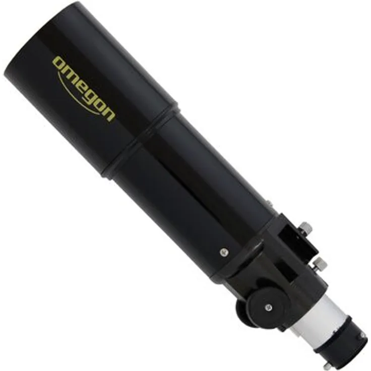 Omegon Teleskop AC 80/400 OTA, kompakter 80mm Refraktor f/5 mit Multivergütung und stabiler Aluminiumkonstruktion