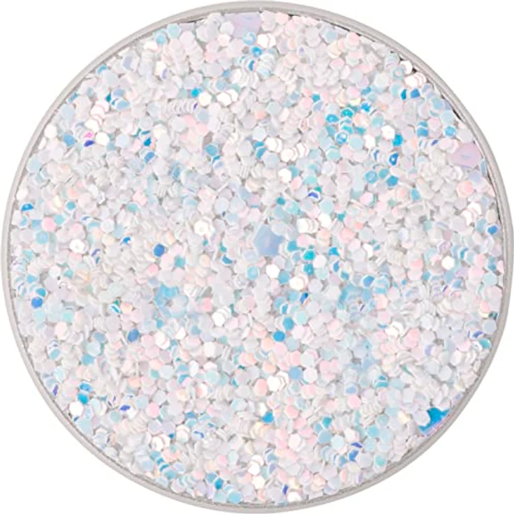 PopSockets PopGrip - Ausziehbarer Sockel und Griff für Smartphones und Tablets mit einem Austauschbarem Top - Sparkle Snow White – Bild 2