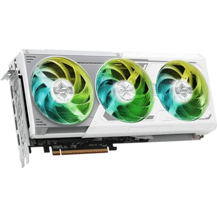 ASRock Radeon RX 9070 Steel Legend OC Grafikkarte, 16 GB GDDR6 mit Triple-Fan-Kühlerdesign, RGB-Beleuchtung – Bild 9