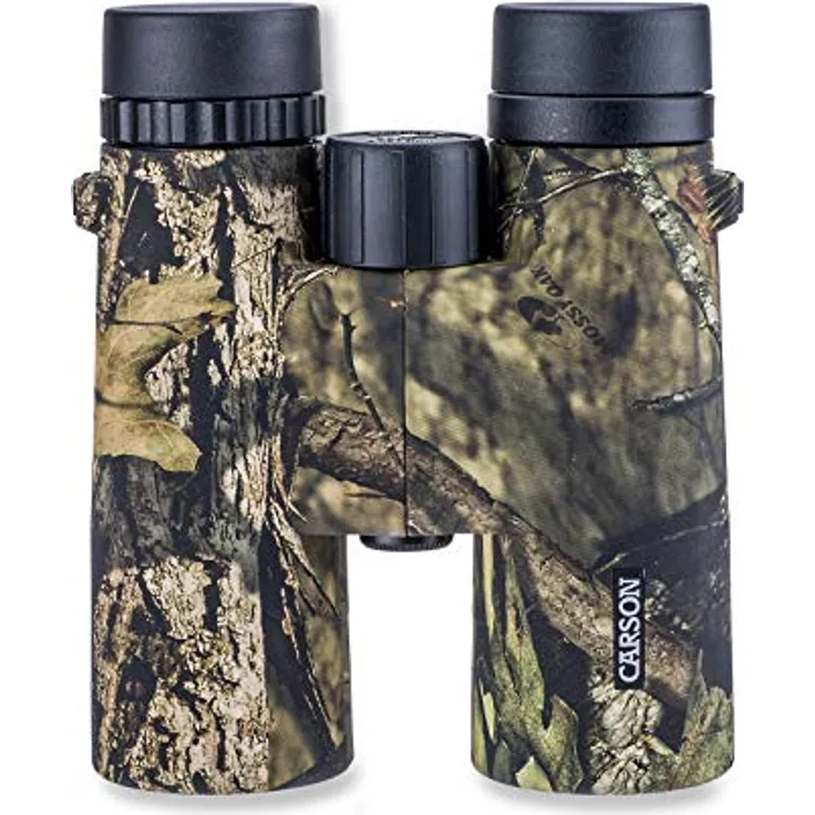 Carson Full-Size Fernglas, 10x42mm, Mossy Oak Tarnoptik, wasserdicht und beschlagfrei (JR-042MO)