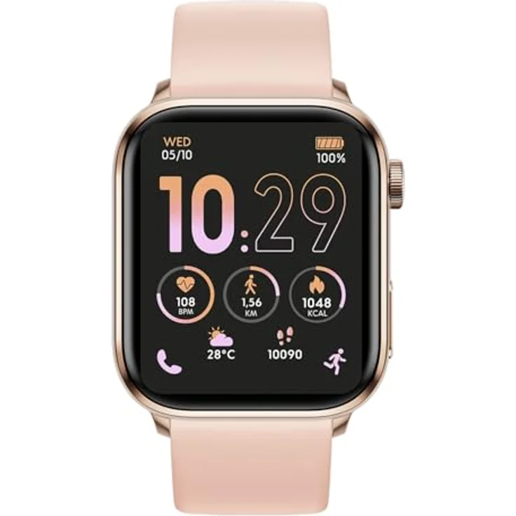 ICE-WATCH Ice Smart 3.0 Rose Gold Nude 1.78 AMOLED GPS Smartwatch für Damen mit Silikonarmband, wasserdicht, 3-5 Tage Akkulaufzeit – Bild 1