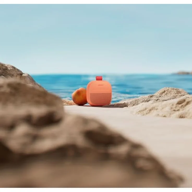 Bose SoundLink Micro (2. Gen.), tragbarer Bluetooth-Lautsprecher mit 12 Stunden Akkulaufzeit, wasserdicht und staubdicht, Pfirsichfarbener Sonnenuntergang – Bild 3