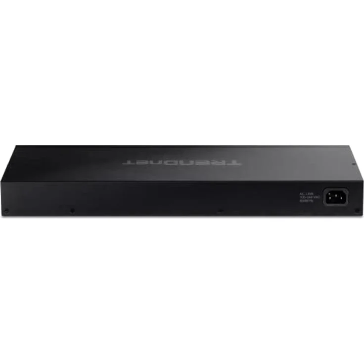 TRENDnet TPE-TG262 26-Port-Gigabit-PoE+-Switch, 24 x 30-W-PoE+-Ports, 2 Gigabit-SFP-Steckplätze, 380-W-PoE-Budget, 52-Gbit/s-Switching-Kapazität, 1 HE 19-Zoll-Rack-montierbar, Schwarz – Bild 4